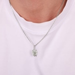 Anhänger 925 Silber rhodiniert 12x16mm, Madonna - 336188