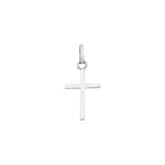 Pendentif Argent 925 rhodié 12x22mm, Croix