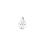 Anhänger 925 Silber rhodiniert 13x15mm, Madonna