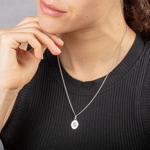 Anhänger 925 Silber rhodiniert 14x16mm, Sternzeichen Jungfrau - 336183.6