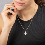 Pendentif Argent 925 rhodié 14x16mm, Signe du zodiaque Verseau - 336183.11