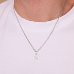 Pendant 925 Silver rhodium-plated 15x15mm, Guardian Angel - 336190