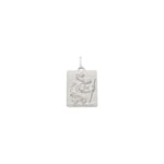 Anhänger 925 Silber rhodiniert 15x20mm, Christophorus