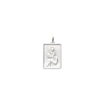 Anhänger 925 Silber rhodiniert 16x23mm, Christophorus