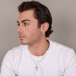 Pendant 925 Silver rhodium-plated Crucifix 18x28mm - 336242