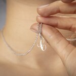 Pendentif Argent 925 rhodié, Lettre C - 336185.C