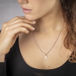 Pendentif argent 925 rhodié Lettre G - 316527.G