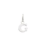 Pendentif argent 925 rhodié Lettre G - 316527.G