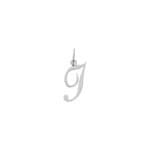Pendentif argent 925 rhodié Lettre I - 336185.I