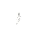 Pendant 925 Silver rhodium-plated Letter J - 336185.J