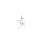 Pendentif argent 925 rhodié Lettre K - 336185.K