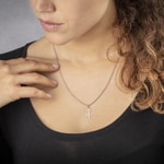 Pendentif Argent 925 rhodié, Lettre L - 336185.L