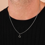 Anhänger 925 Silber rhodiniert Buchstabe O - 316527.O