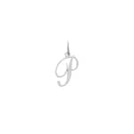 Pendant 925 Silver rhodium-plated Letter P - 336185.P