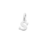 Anhänger 925 Silber rhodiniert Buchstabe S - 316527.S