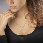 Pendant 925 Silver rhodium-plated Letter S - 336185.S