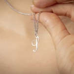 Pendant 925 Silver rhodium-plated Letter S - 336185.S