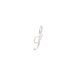 Pendant 925 Silver rhodium-plated Letter S - 336185.S
