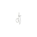 Pendant 925 Silver rhodium-plated Letter V - 336185.V