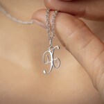 Pendentif Argent 925 rhodié, Lettre X - 336185.X