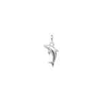 Pendant 925 Silver rhodium-plated, Dolphin
