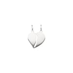 Pendant 925 Silver rhodium-plated, Hearts