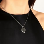 Pendentif Argent 925 rhodié, Cœurs - 336127