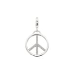 Anhänger 925 Silber rhodiniert Peace mit Zirkonia - 6251.07329
