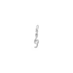 Pendant 925 Silver rhodium-plated, Clef - 306184