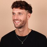 Anhänger 925 Silber rhodiniert Buchstabe D Ø 12mm - 336289.D