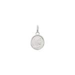 Pendant 925 Silver rhodium-plated Ø 12mm, Madonna