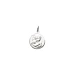 Anhänger 925 Silber rhodiniert Ø 15mm, Schutzengel