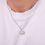 Pendant 925 Silver rhodium-plated Ø 16mm, Madonna - 336186