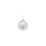 Pendant 925 Silver rhodium-plated Ø 16mm, Madonna