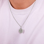 Pendentif Argent 925 rhodié Ø 16mm, Signe du zodiaque Sagittaire - 336290.9