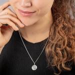 Anhänger 925 Silber rhodiniert Sternzeichen Widder Ø 16mm - 336290.1