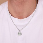 Anhänger 925 Silber rhodiniert Sternzeichen Widder Ø 16mm - 336290.1