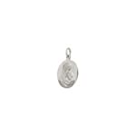 Pendant 925 Silver rhodium-plated Ø 17mm, Madonna with Child - 336159