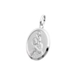 Pendentif Argent 925 rhodié Ø 20mm, St. Christophe - 306081