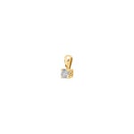 Pendentif solitaire or jaune 750/18 ct avec diamant 0.30ct. H/si - 3.116.20