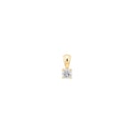 Pendentif solitaire or jaune 750/18 ct avec diamant 0.30ct. H/si