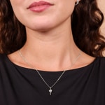 Trilogy Pendant 750/18 K White Gold with Diamonds 0.23 ct H/si - AN-73369-WG