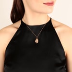 Pendentif or rosé 750/18 ct avec diamants 0.42 ct G/vs - 1450.07770/0001