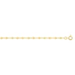 Bead Link Chain 375/9 K Yellow Gold 2.5mm