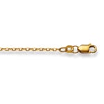 Sanded Cable Chain 750/18 K Yellow Gold 1.7mm