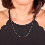 Ankerkette 750/18 K Gelbgold mit Kugeln 1.8mm - KEK3018