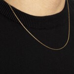 Sanded Cable Chain 750/18 K Yellow Gold 1.3mm - 1142.04101