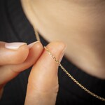 Collier forçat limée or jaune 750/18 ct 1.4mm - CAN1011