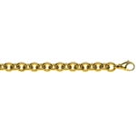 Collier forçat ovale 3/4-massif or jaune 750/18 ct 11.0mm
