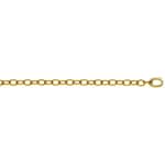 Oval Cable Chain 3/4-Solid 750/18 K Yellow Gold 6.0mm